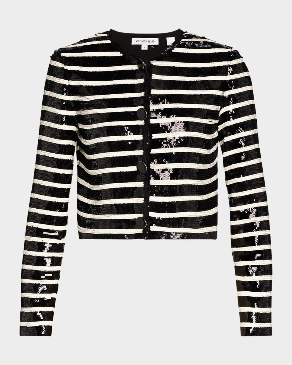 Mickey Sequined Stripe Jacket